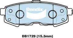 Bendix-AU DB1729 GCT - Əyləc altlığı dəsti, əyləc diski furqanavto.az