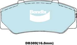 Bendix-AU DB389 GCT - Əyləc altlığı dəsti, əyləc diski furqanavto.az