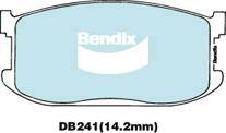 Bendix-AU DB241 GCT - Əyləc altlığı dəsti, əyləc diski furqanavto.az