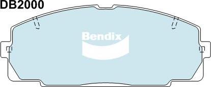 Bendix-AU DB2000 HD - Əyləc altlığı dəsti, əyləc diski furqanavto.az