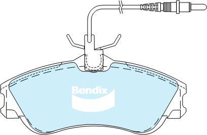 Bendix-AU DB2015 EURO+ - Əyləc altlığı dəsti, əyləc diski furqanavto.az