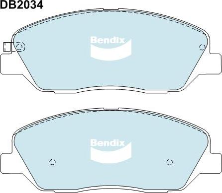 Bendix-AU DB2034 GCT - Əyləc altlığı dəsti, əyləc diski furqanavto.az