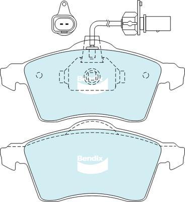 Bendix-AU DB2031 EURO+ - Əyləc altlığı dəsti, əyləc diski furqanavto.az