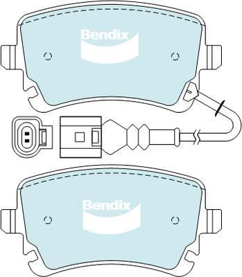 Bendix-AU DB2192 EURO+ - Əyləc altlığı dəsti, əyləc diski furqanavto.az