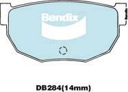 Bendix-AU DB284 GCT - Əyləc altlığı dəsti, əyləc diski furqanavto.az