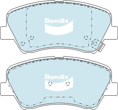 Bendix-AU DB2240 GCT - Əyləc altlığı dəsti, əyləc diski furqanavto.az