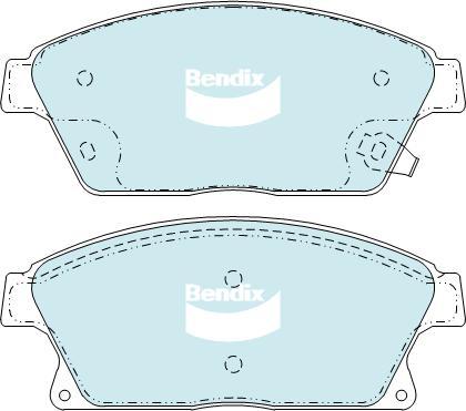 Bendix-AU DB2268 GCT - Əyləc altlığı dəsti, əyləc diski furqanavto.az