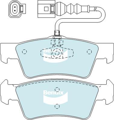 Bendix-AU DB2201 HD - Əyləc altlığı dəsti, əyləc diski furqanavto.az