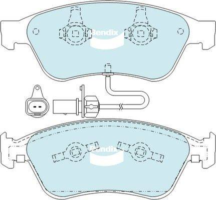 Bendix-AU DB2202 GCT - Əyləc altlığı dəsti, əyləc diski furqanavto.az