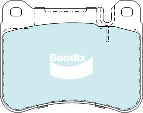 Bendix-AU DB2235 GCT - Əyləc altlığı dəsti, əyləc diski furqanavto.az