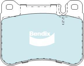 Bendix-AU DB2235 HD - Əyləc altlığı dəsti, əyləc diski furqanavto.az