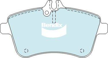 Bendix-AU DB2233 HD - Əyləc altlığı dəsti, əyləc diski furqanavto.az