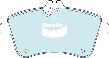 Bendix-AU DB2233 EURO+ - Əyləc altlığı dəsti, əyləc diski furqanavto.az