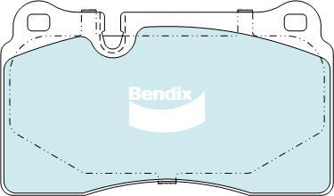 Bendix-AU DB2228 EURO+ - Əyləc altlığı dəsti, əyləc diski furqanavto.az