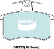 Bendix-AU DB222 EURO+ - Əyləc altlığı dəsti, əyləc diski furqanavto.az