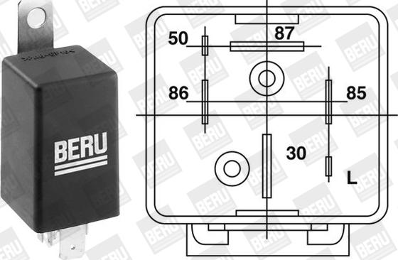 BorgWarner (BERU) GR064 - Rele, işıqlandırma bujisi sistemi furqanavto.az