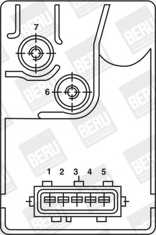 BorgWarner (BERU) GR034 - Rele, işıqlandırma bujisi sistemi furqanavto.az