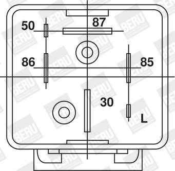 BorgWarner (BERU) GR064 - Rele, işıqlandırma bujisi sistemi furqanavto.az