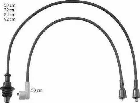 BorgWarner (BERU) ZEF788 - Alovlanma kabeli dəsti furqanavto.az