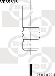 BGA V039515 - Çıxış klapan furqanavto.az