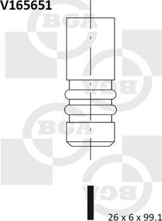 BGA V165651 - Çıxış klapan furqanavto.az