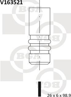 BGA V163521 - Çıxış klapan furqanavto.az