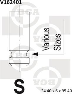 BGA V162401 - Çıxış klapan furqanavto.az