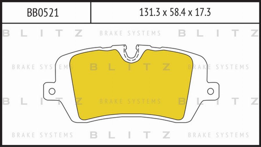 Blitz BB0521 - Əyləc altlığı dəsti, əyləc diski furqanavto.az