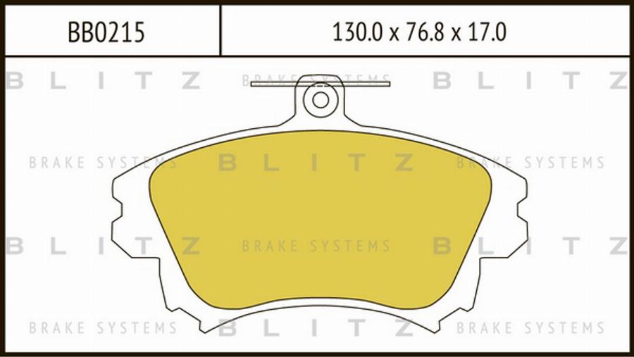 Blitz BB0215 - Əyləc altlığı dəsti, əyləc diski furqanavto.az