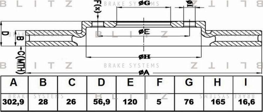 Blitz BS0414 - Əyləc Diski furqanavto.az