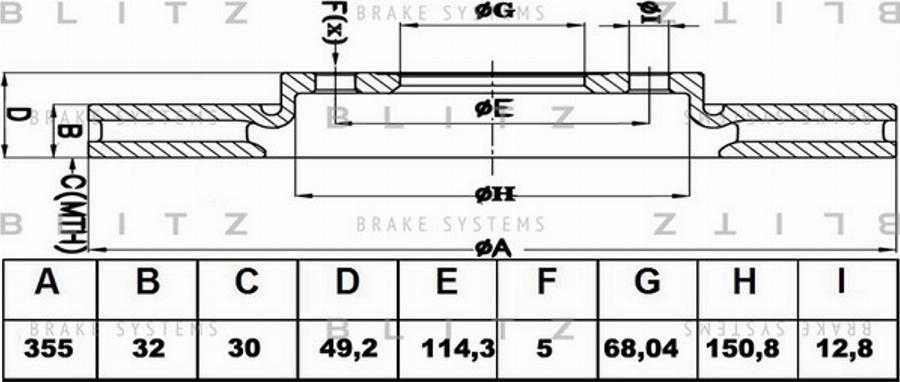 Blitz BS0413 - Əyləc Diski furqanavto.az