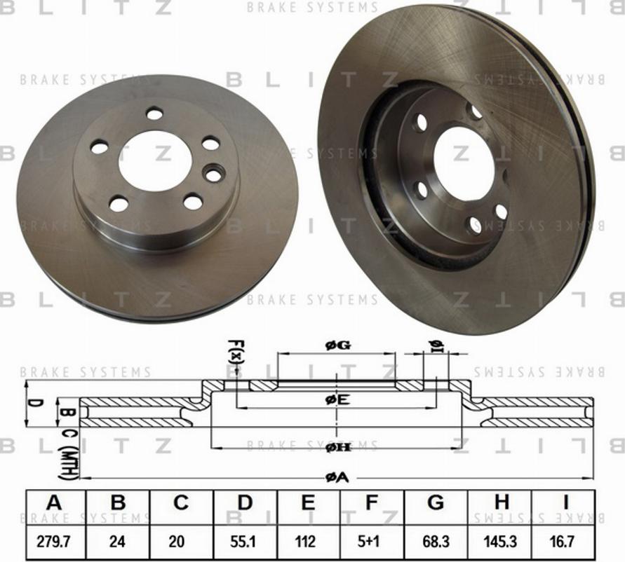 Blitz BS0149 - Əyləc Diski furqanavto.az