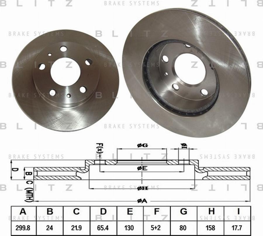 Blitz BS0148 - Əyləc Diski furqanavto.az