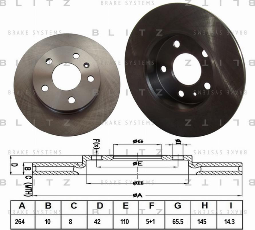 Blitz BS0159 - Əyləc Diski furqanavto.az