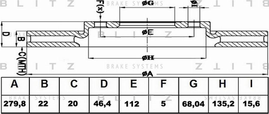 Blitz BS0156 - Əyləc Diski furqanavto.az