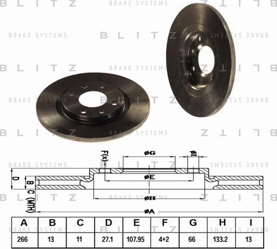 Blitz BS0150 - Əyləc Diski furqanavto.az