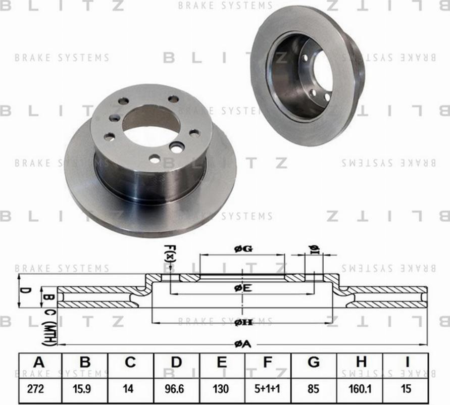 Blitz BS0119 - Əyləc Diski furqanavto.az