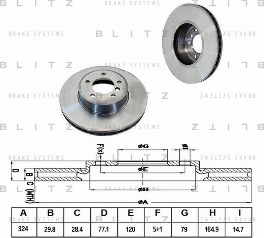 Blitz BS0189 - Əyləc Diski furqanavto.az