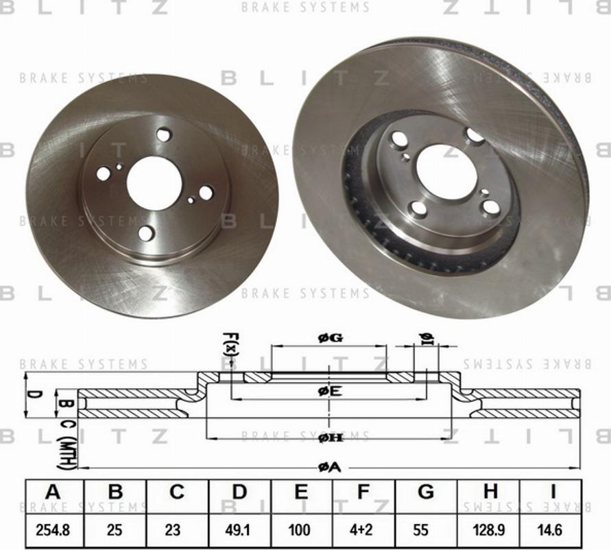 Blitz BS0180 - Əyləc Diski furqanavto.az