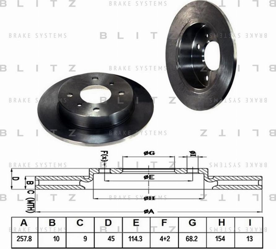 Blitz BS0131 - Əyləc Diski furqanavto.az