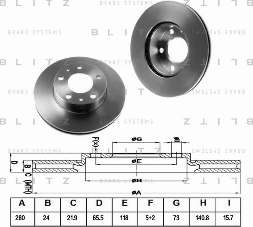 Blitz BS0120 - Əyləc Diski furqanavto.az