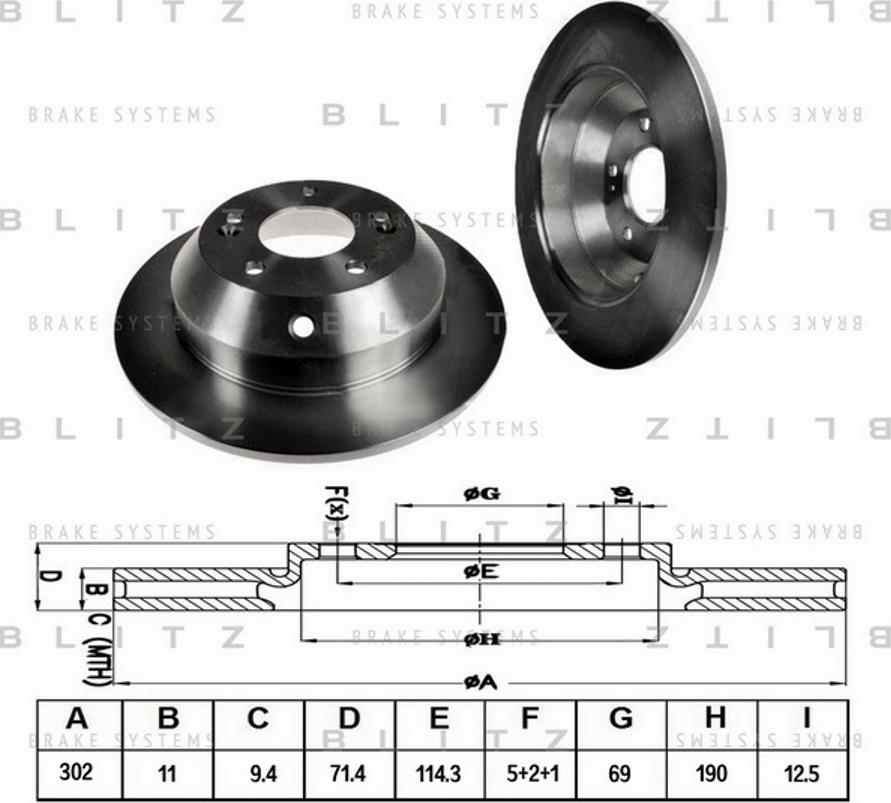 Blitz BS0179 - Əyləc Diski furqanavto.az