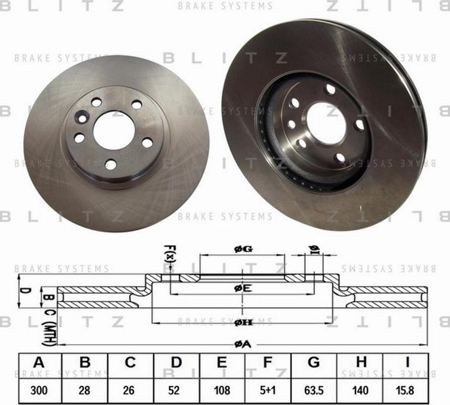 Blitz BS0340 - Əyləc Diski furqanavto.az