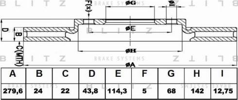 Blitz BS0342 - Əyləc Diski furqanavto.az