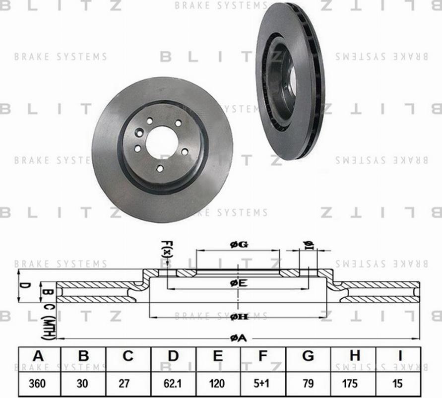 Blitz BS0302 - Əyləc Diski furqanavto.az