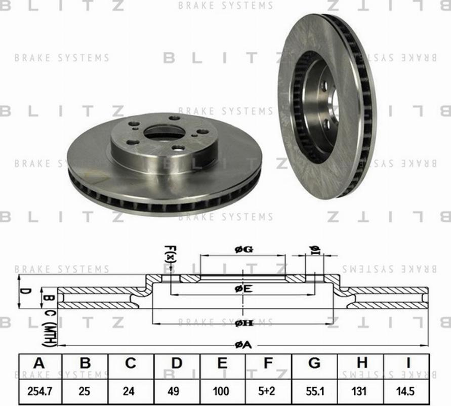 Blitz BS0315 - Əyləc Diski furqanavto.az