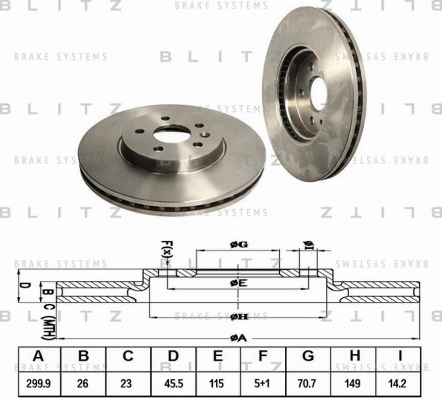 Blitz BS0311 - Əyləc Diski furqanavto.az