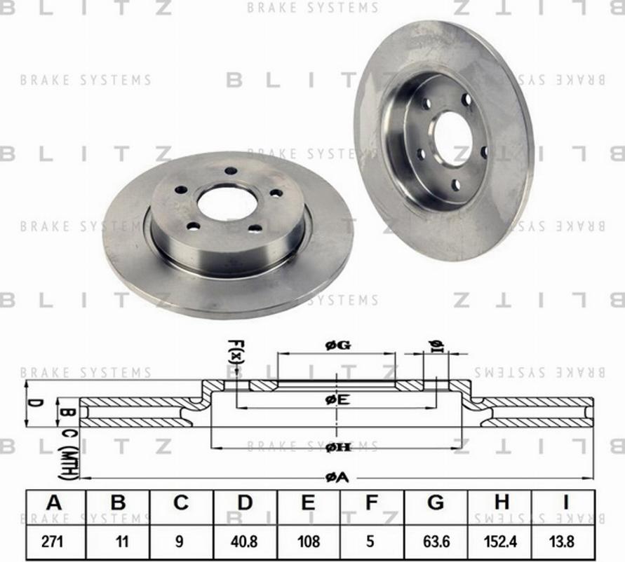 Blitz BS0331 - Əyləc Diski furqanavto.az