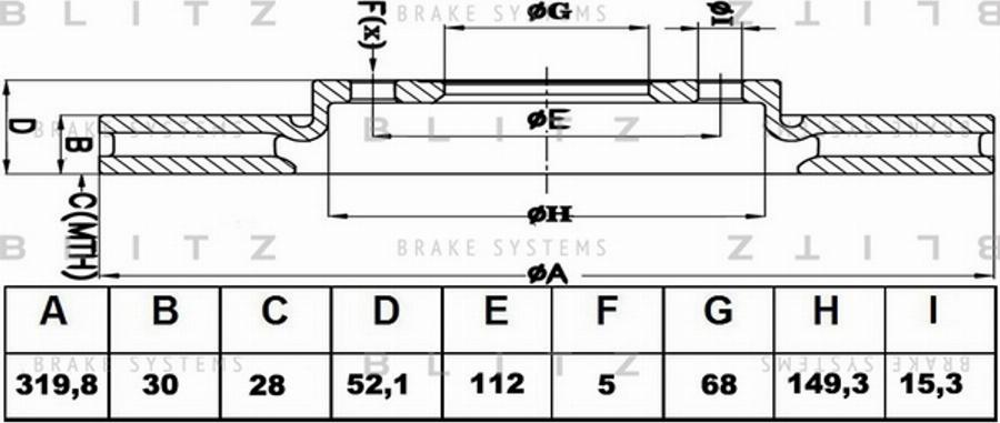 Blitz BS0329 - Əyləc Diski furqanavto.az