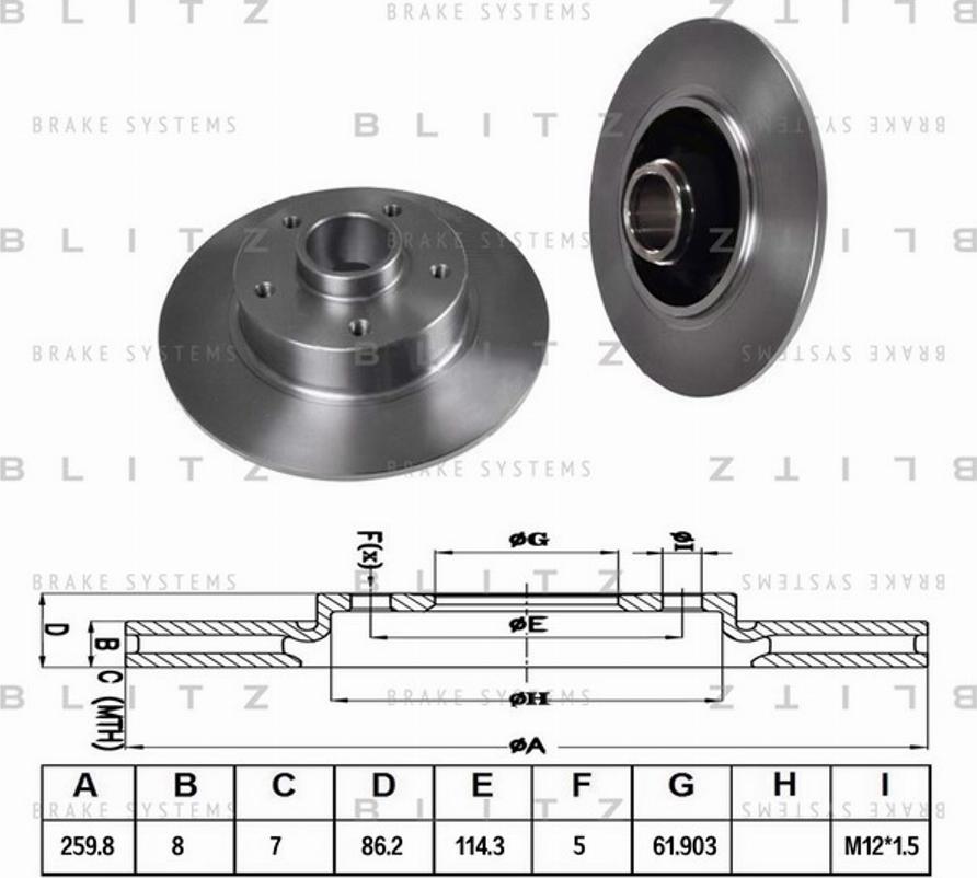 Blitz BS0320 - Əyləc Diski furqanavto.az